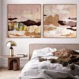 "Main Beach" & "Miami" on Canvas - Set of 2 Square