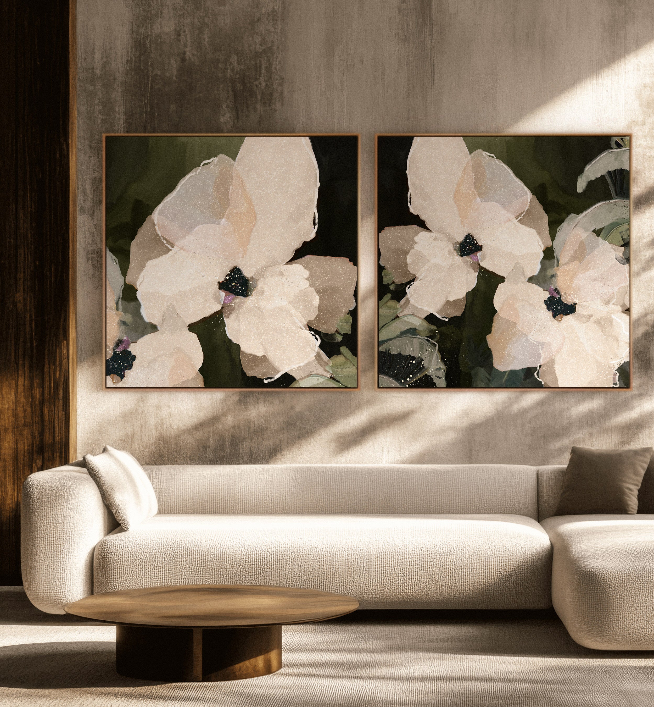 "Monteverde" Square I & II Set of 2 on Canvas