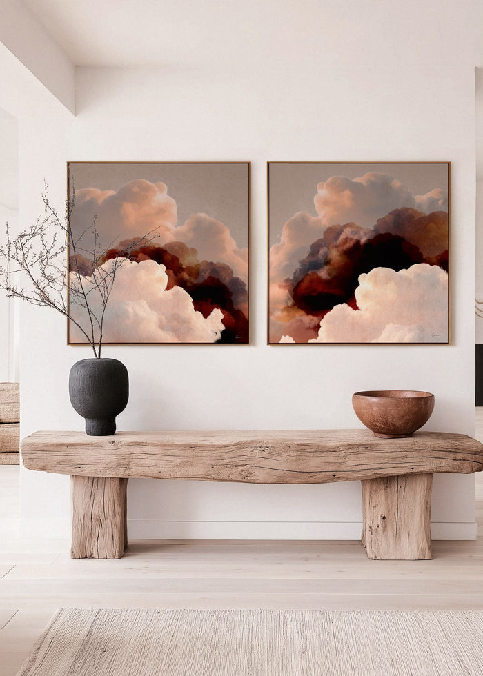 "Vela Terra" & "Eos Terra" on Canvas - Set of 2 Square