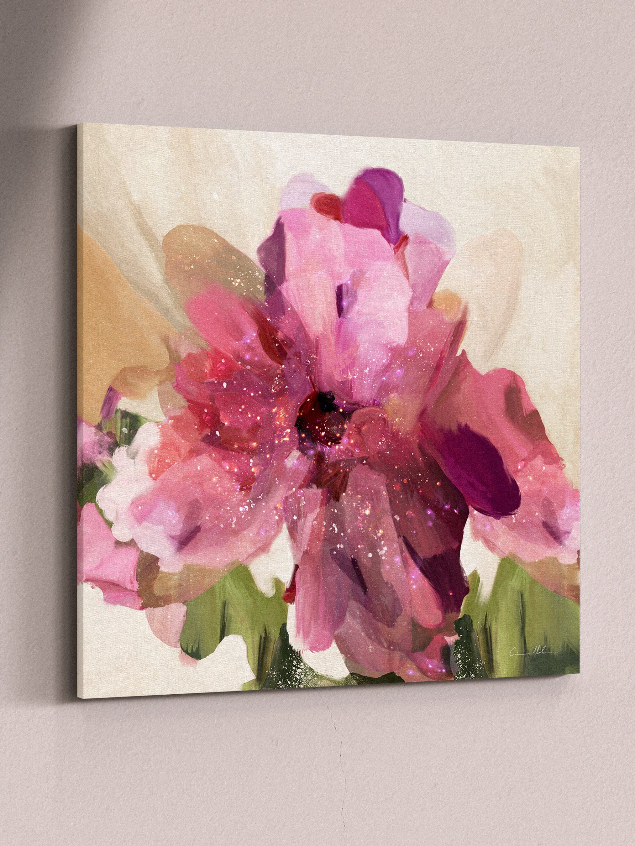 "Apostle Bay No. 6 (v.ii)" on Canvas Canvas Wall Art Corinne Melanie Square S: 20x20in / 50x50cm Stretched & Ready to Hang Canvas