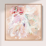 "Byron I" on Canvas - Square Canvas Wall Art Corinne Melanie Professionally Framed - Oak XS: 20x20in / 50x50cm 