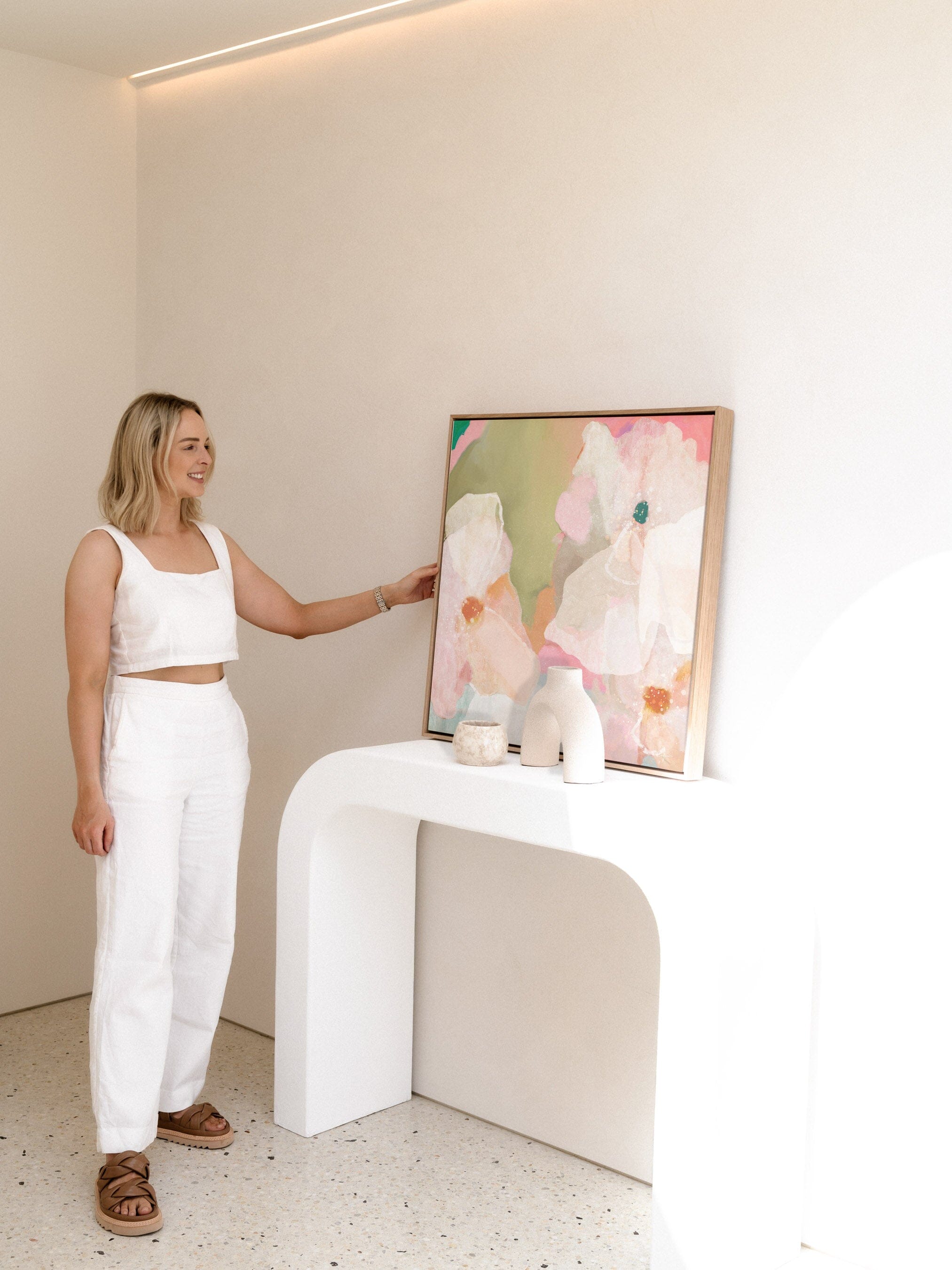 "Fiji No. 3" on Canvas - Square Canvas Wall Art Corinne Melanie