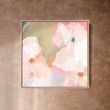 "Fiji No. 3" on Canvas - Square Canvas Wall Art Corinne Melanie Professionally Framed - Oak XS: 20x20in / 50x50cm