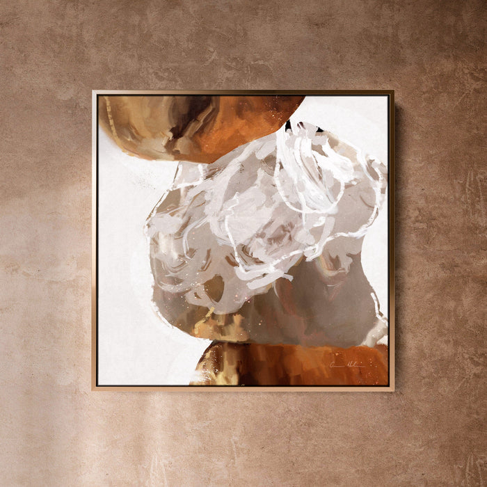 "Kununurra" on Canvas - Square Canvas Wall Art Corinne Melanie Professionally Framed - Gold XS: 20x20in / 50x50cm