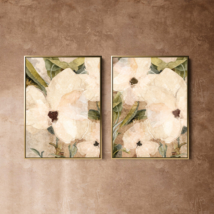 "Magnetic Island II (Earth No. 10 & 30)" Portrait Set of 2 on Canvas