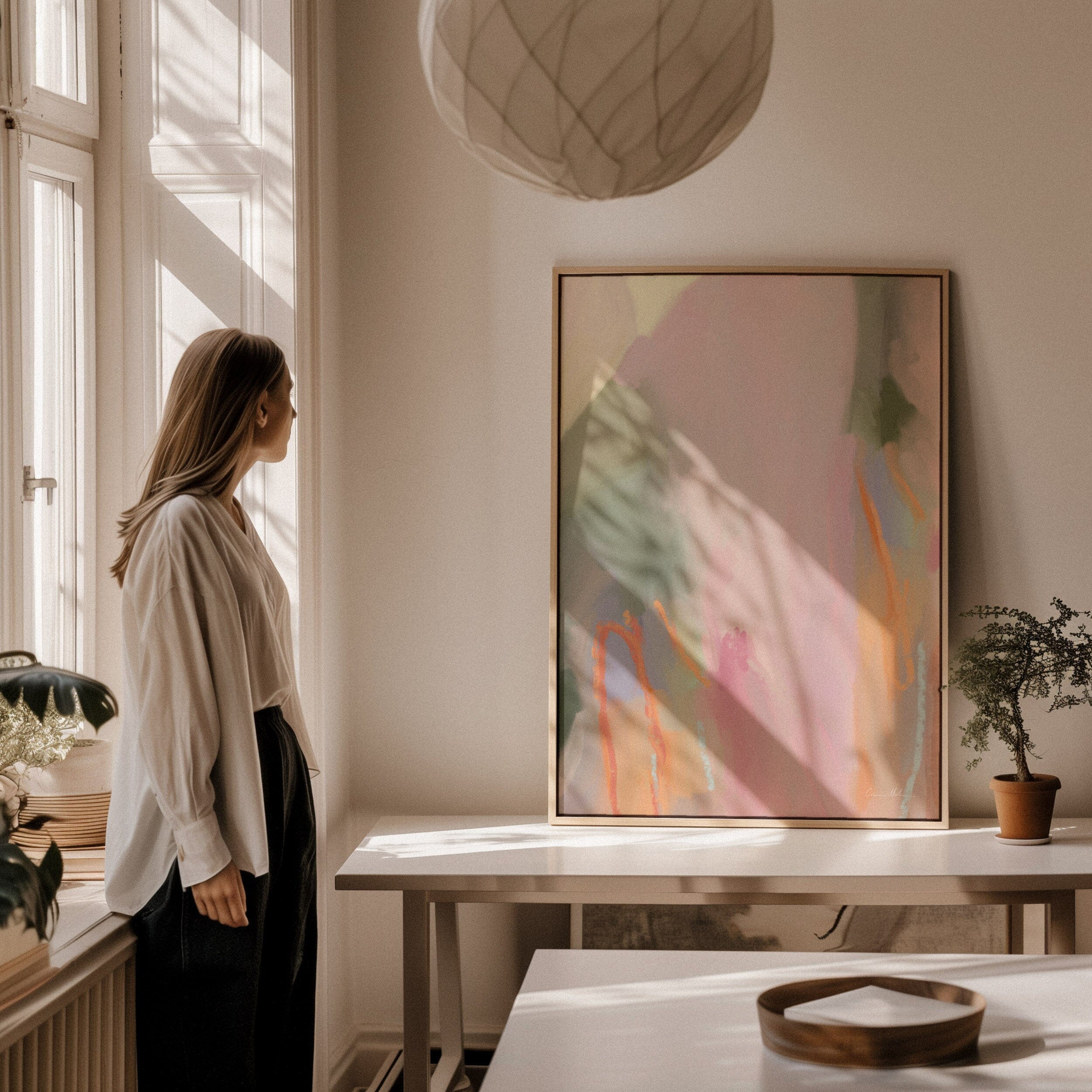 "Munich" on Canvas - Portrait I Canvas Wall Art Corinne Melanie Art