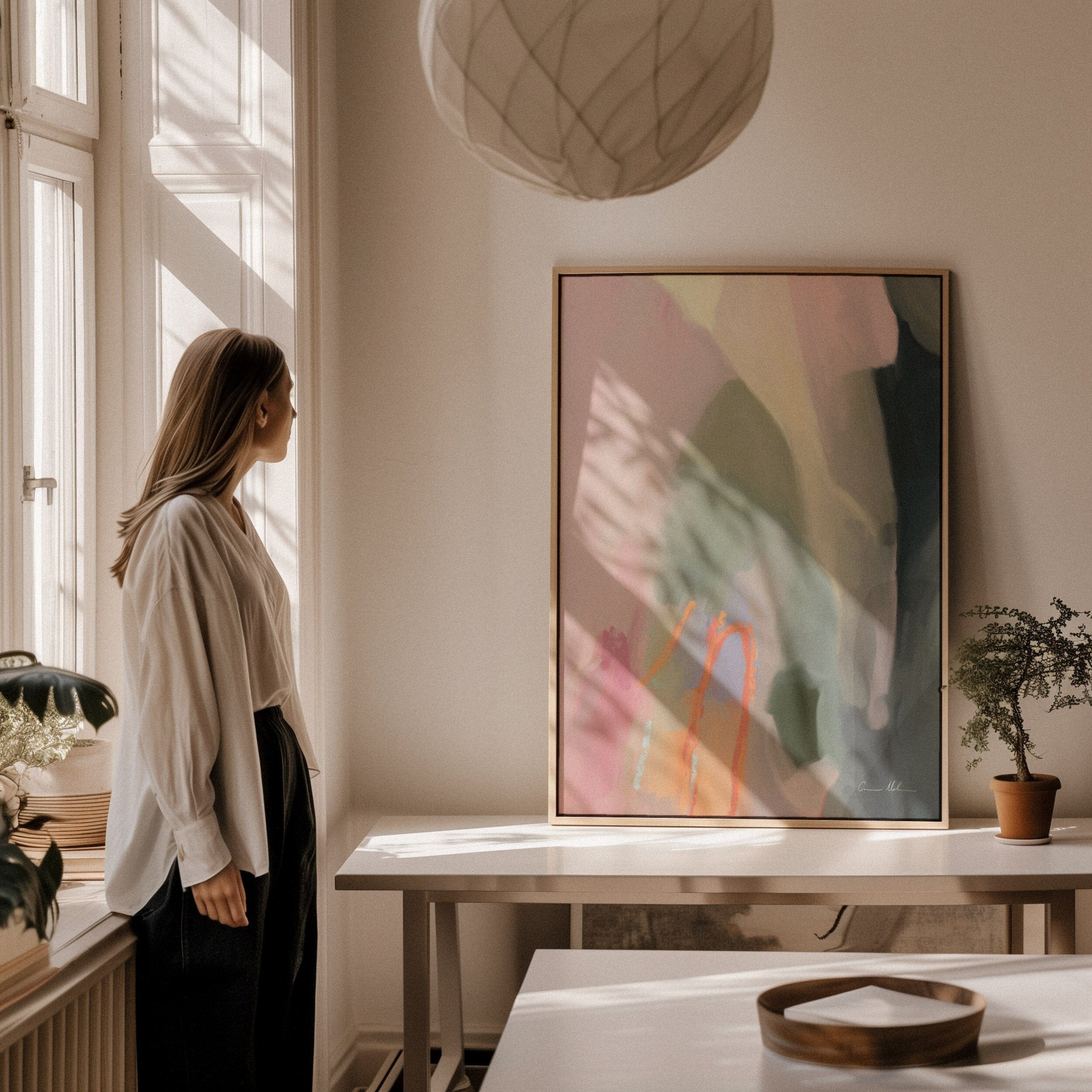 "Munich" on Canvas - Portrait II Canvas Wall Art Corinne Melanie Art