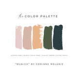 "Munich" on Canvas - Square II Canvas Wall Art Corinne Melanie