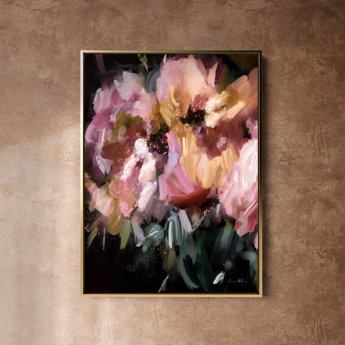 "Nusa Dua III" on Canvas - Portrait Canvas Wall Art Corinne Melanie Art Professionally Framed - Gold 24x32in / 60x80cm