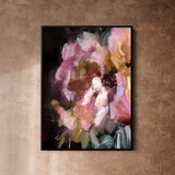 "Nusa Dua" on Canvas - Portrait II Canvas Wall Art Corinne Melanie Art Professionally Framed - Black 24x32in / 60x80cm
