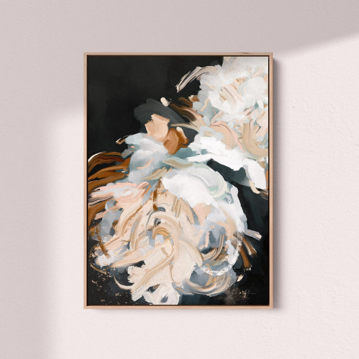 "Provence" on Canvas - Portrait Canvas Wall Art Corinne Melanie Art Professionally Framed - Oak 24x32in / 60x80cm