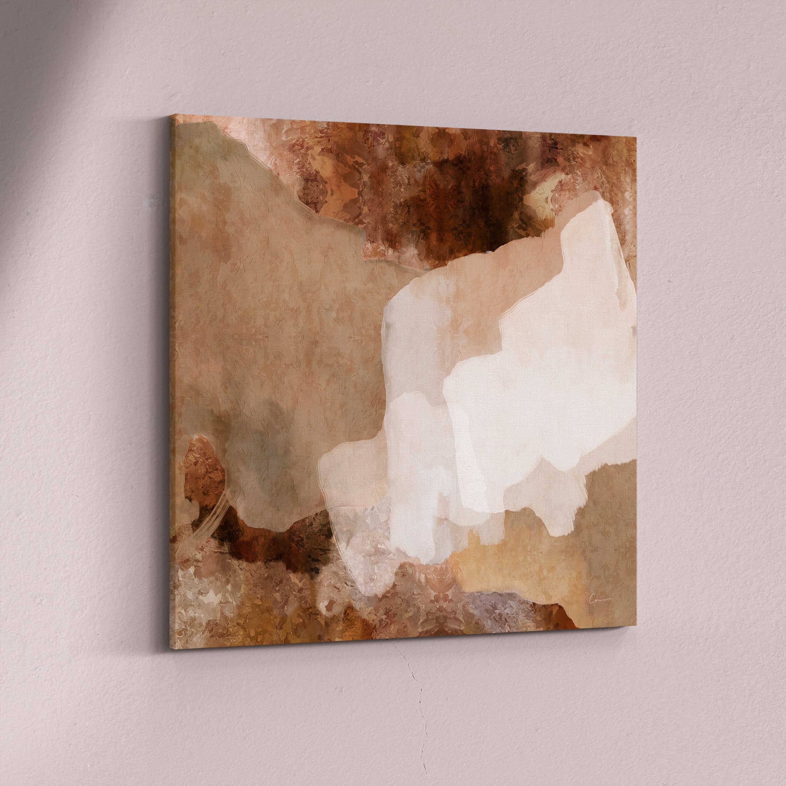 "Bay of Fires I" on Canvas - Square (Earth No. 5)