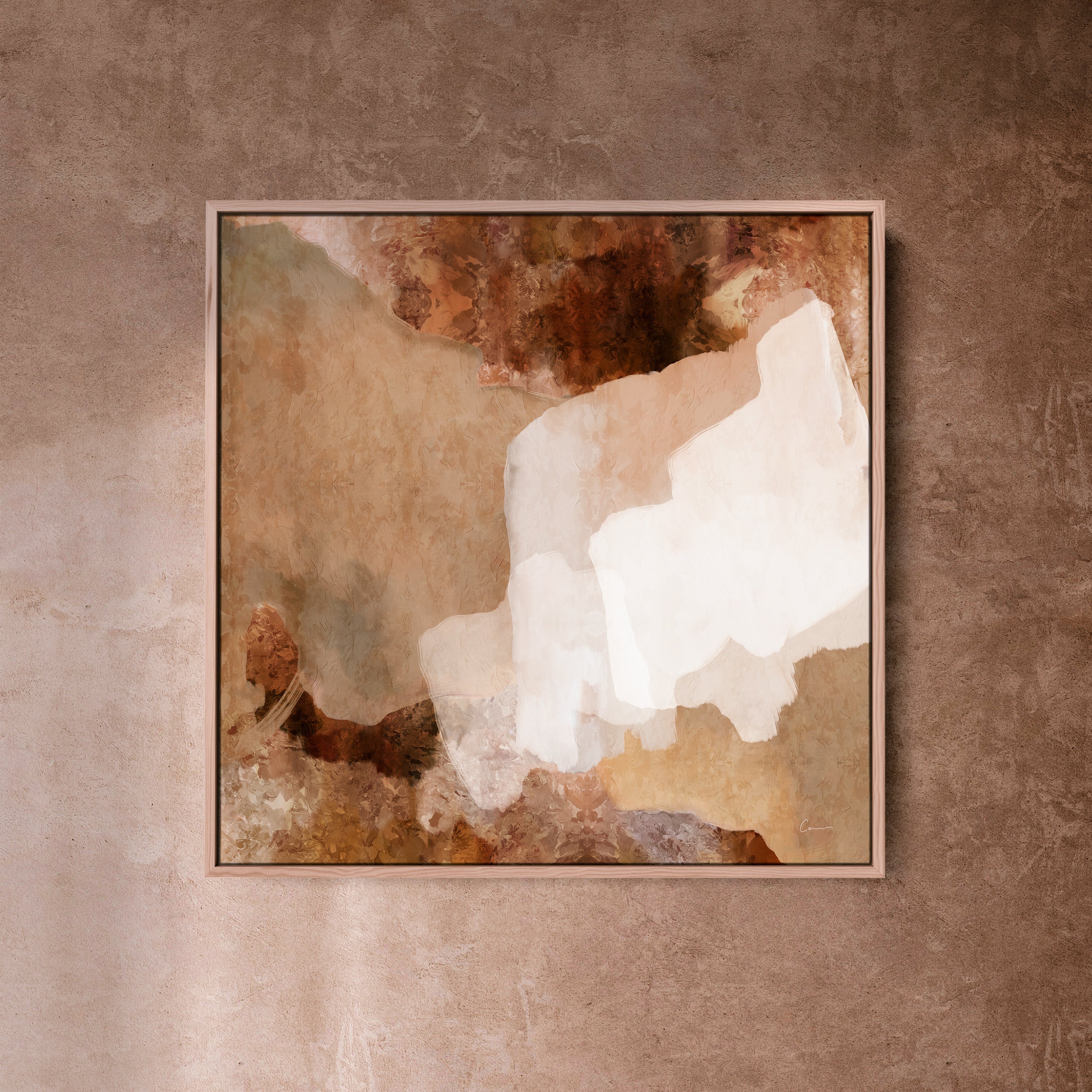 "Bay of Fires I" on Canvas - Square (Earth No. 5)