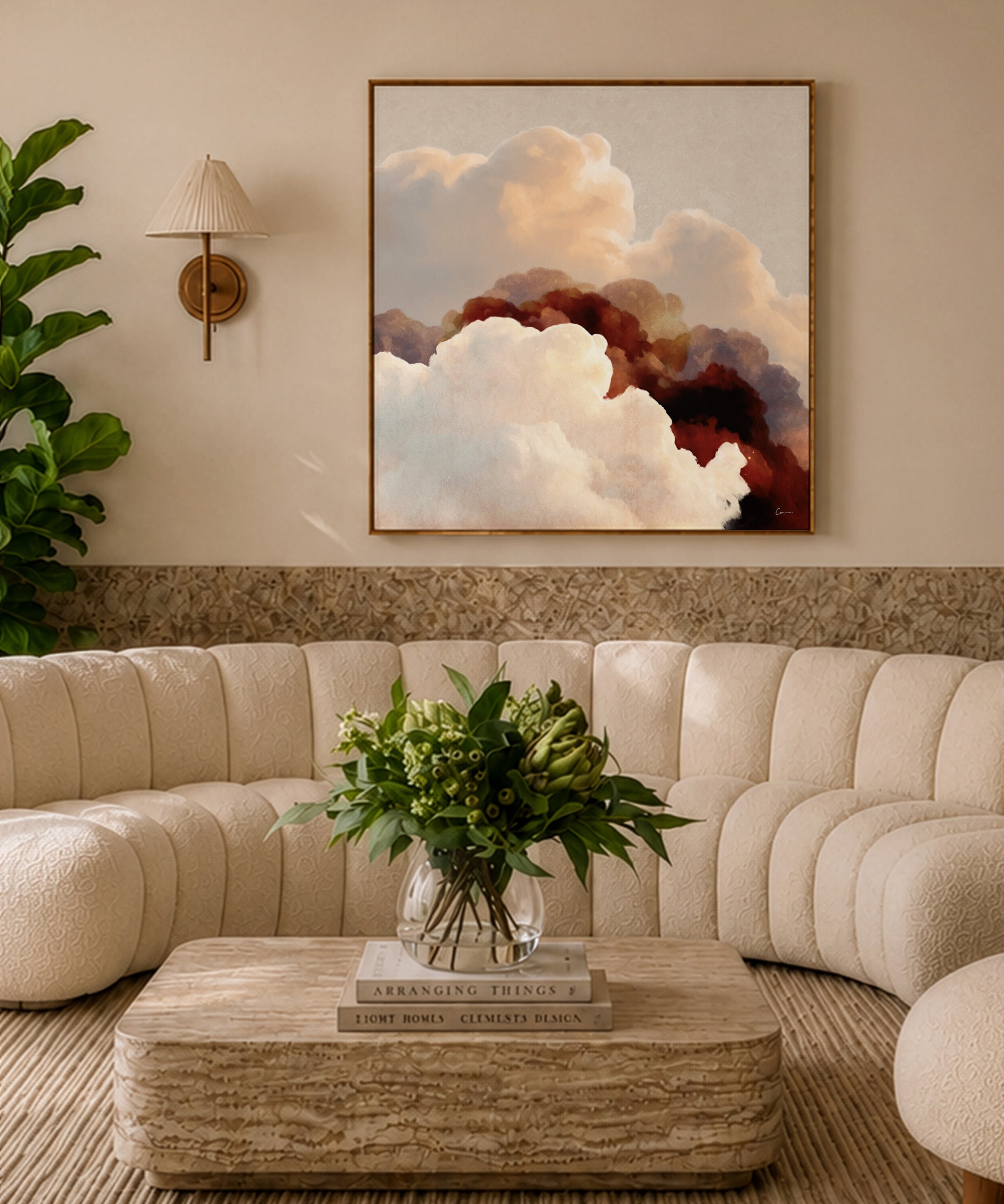"Vela Terra" - Cloud Painting (No. 7) - Square