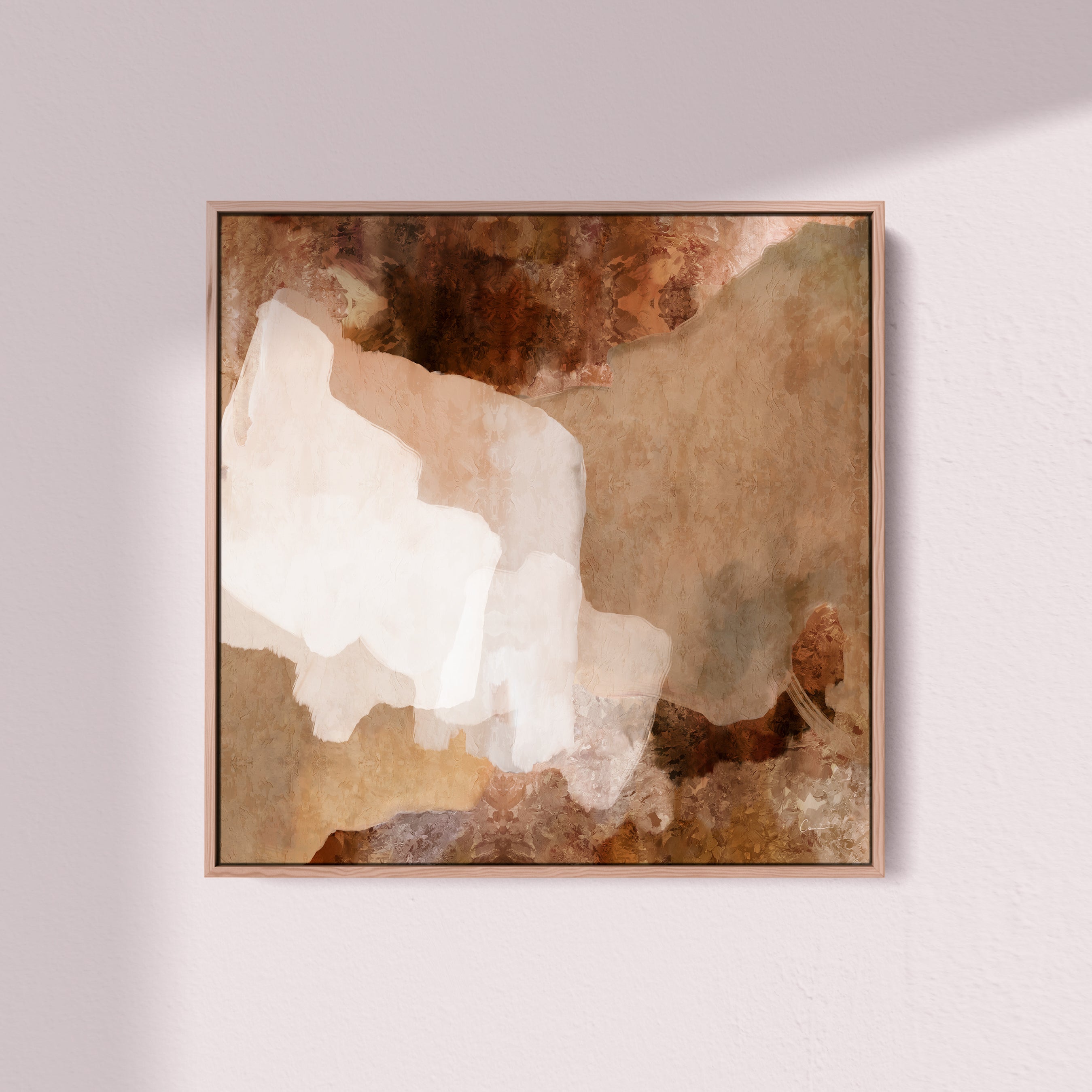 "Bay of Fires I" on Canvas - Square (Earth No. 6)