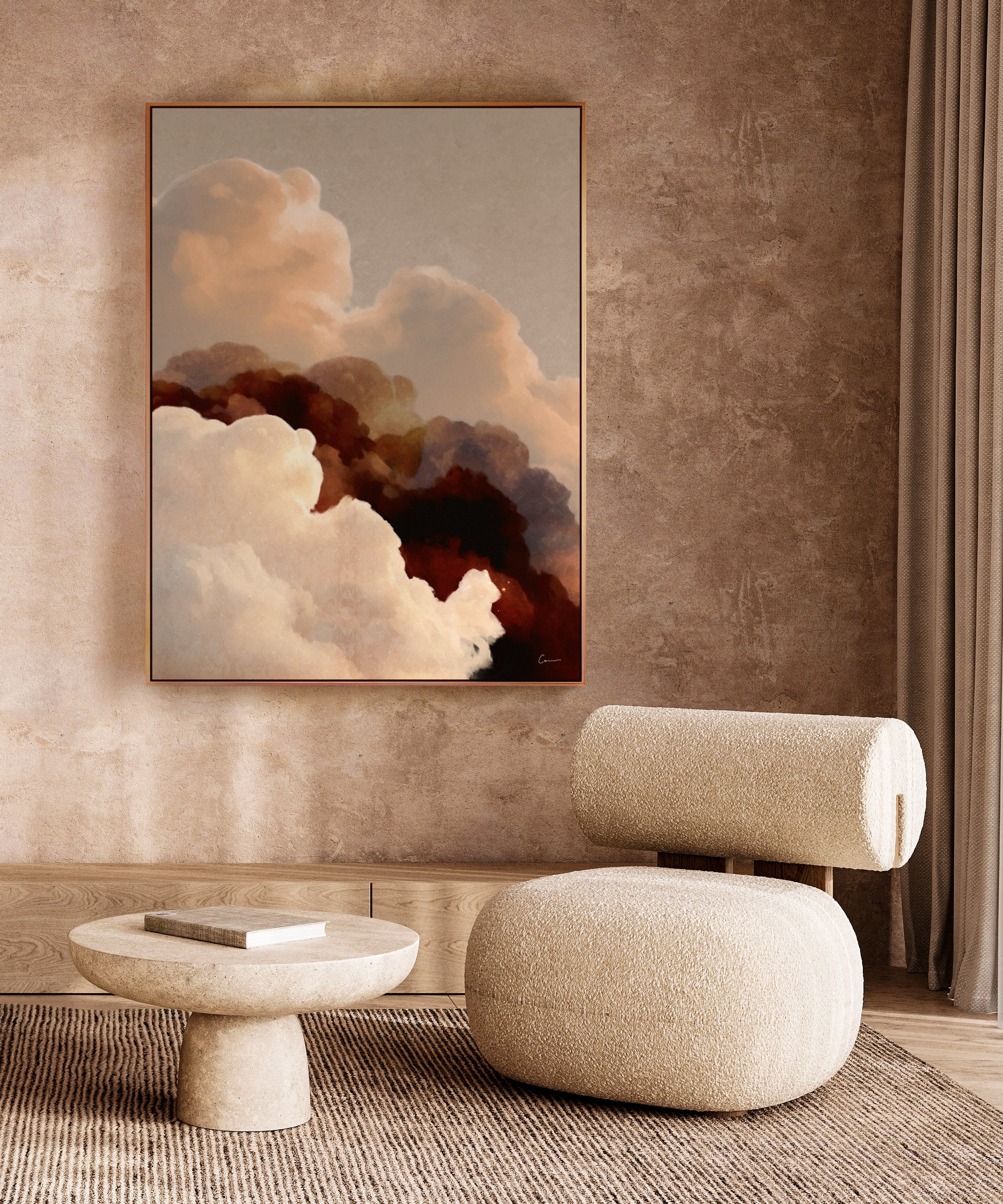 "Vela Terra" - Cloud Painting (No. 7) - Portrait