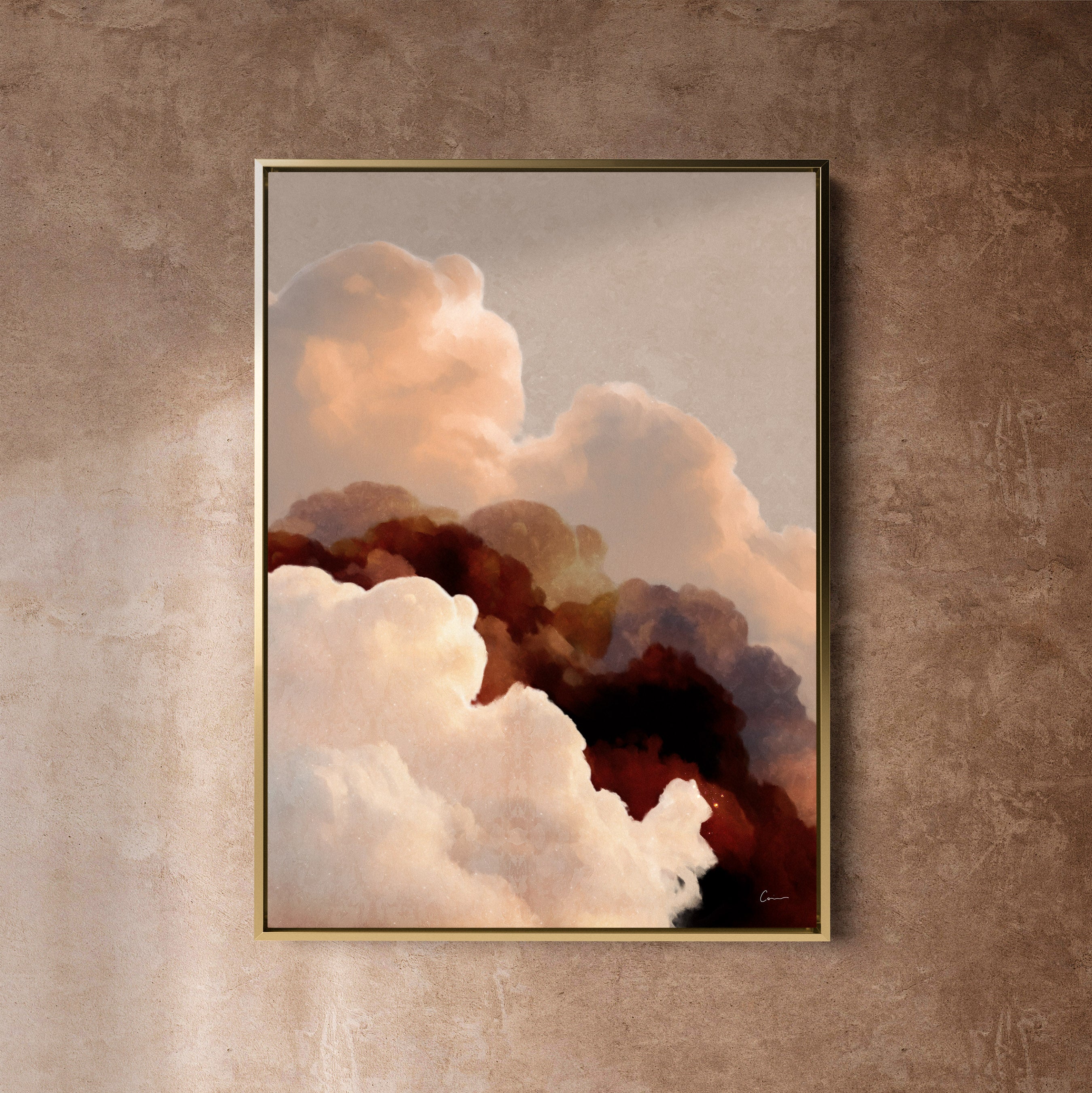 "Vela Terra" - Cloud Painting (No. 7) - Portrait