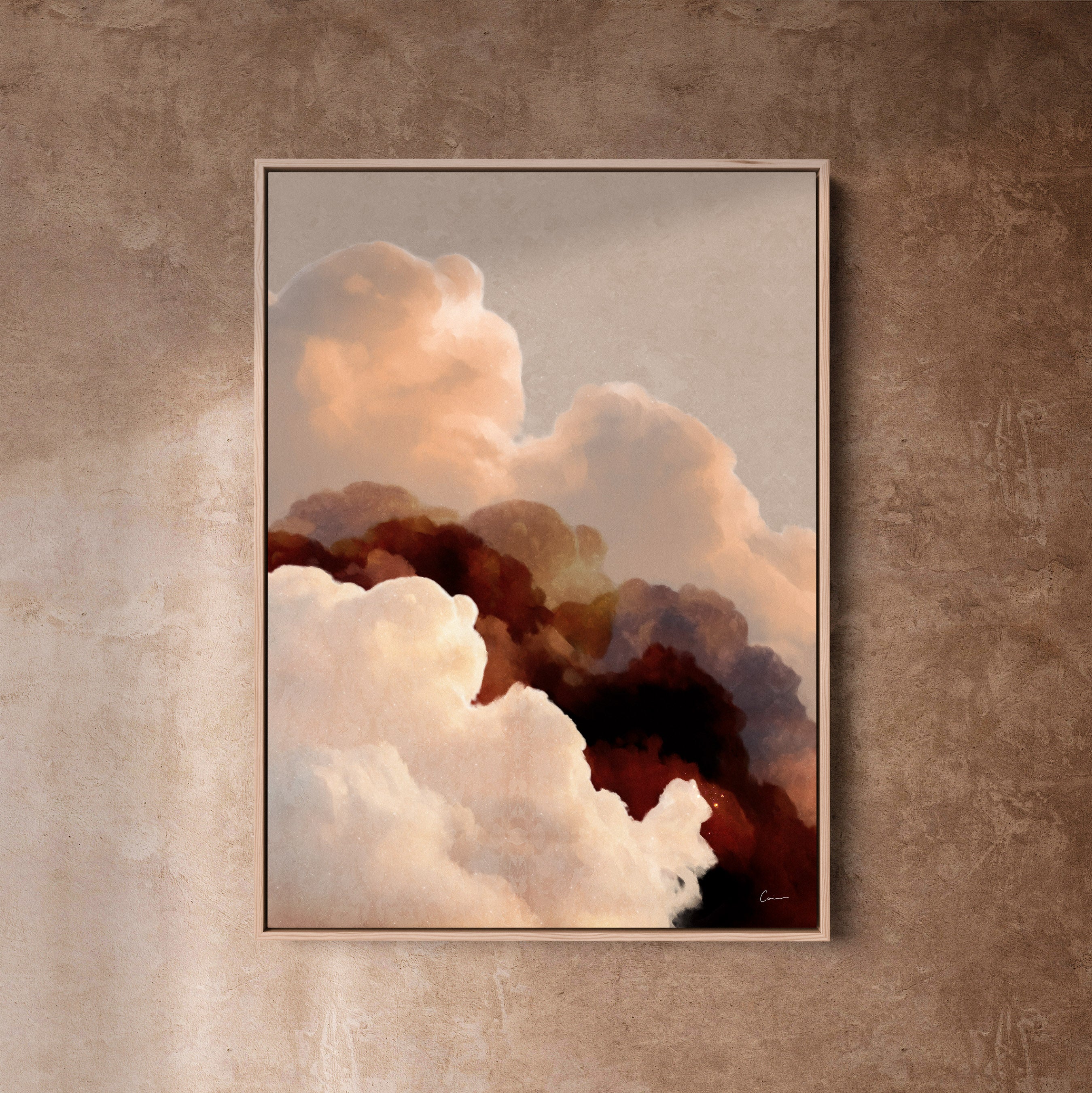 "Vela Terra" - Cloud Painting (No. 7) - Portrait