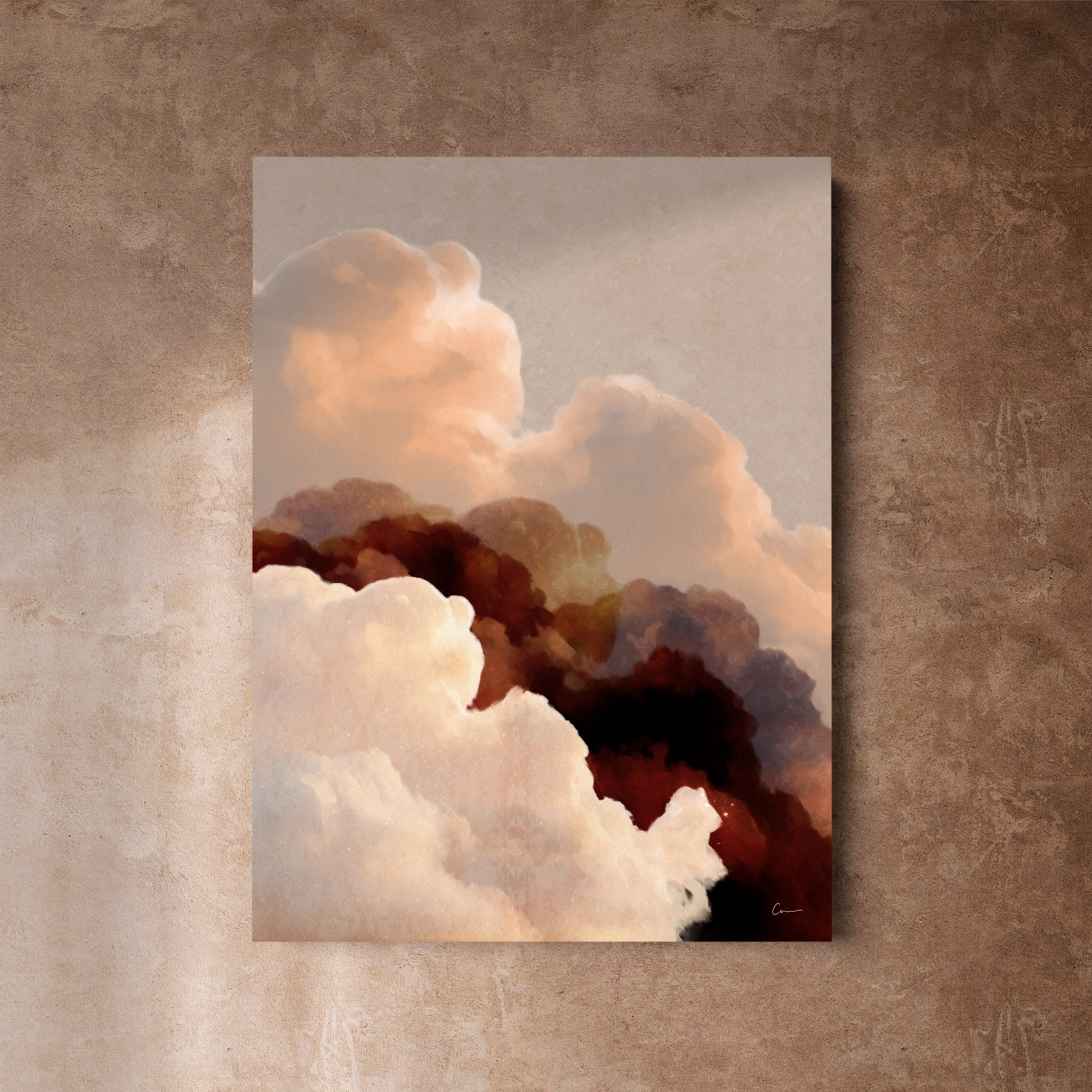 "Vela Terra" - Cloud Painting (No. 7) - Portrait