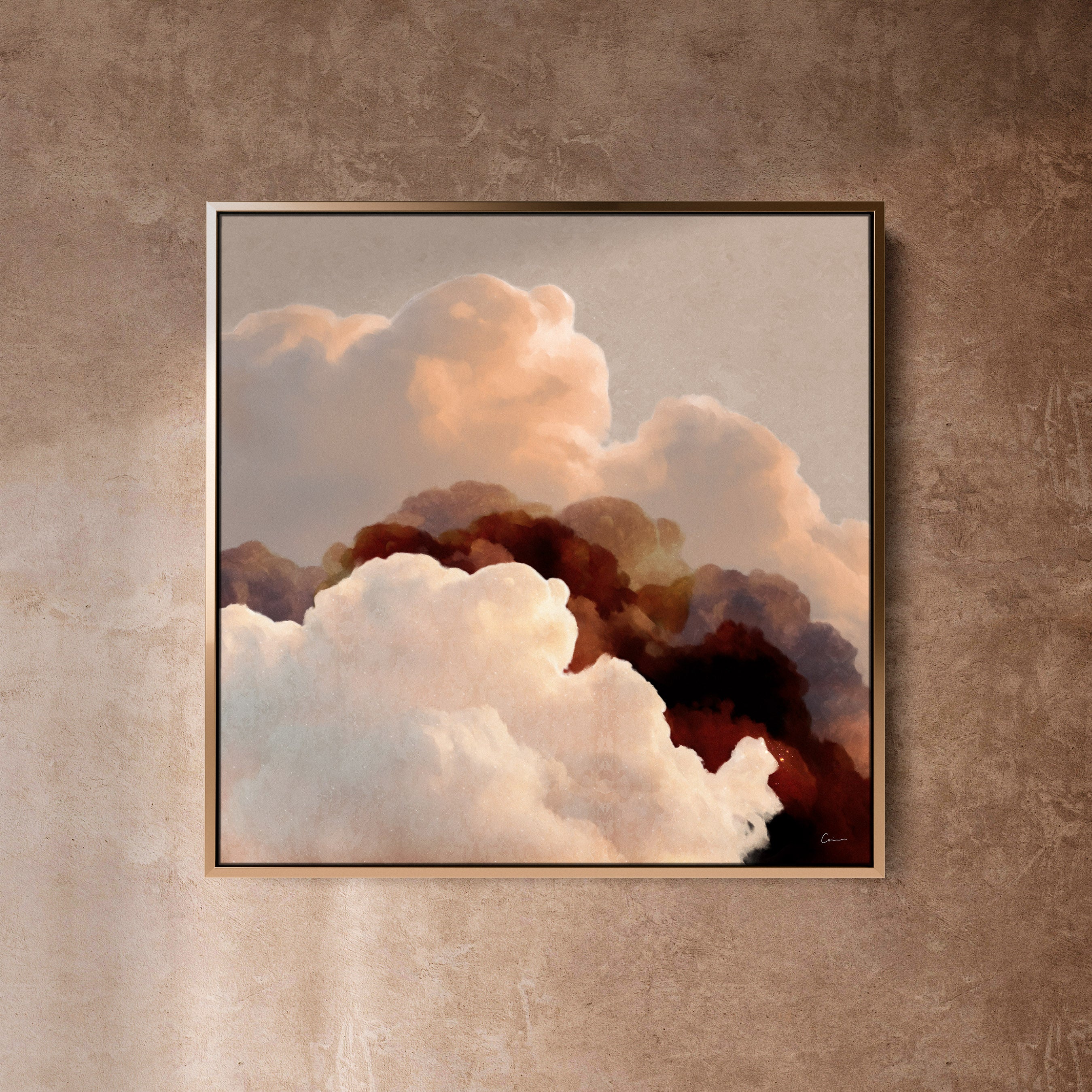 "Vela Terra" - Cloud Painting (No. 7) - Square
