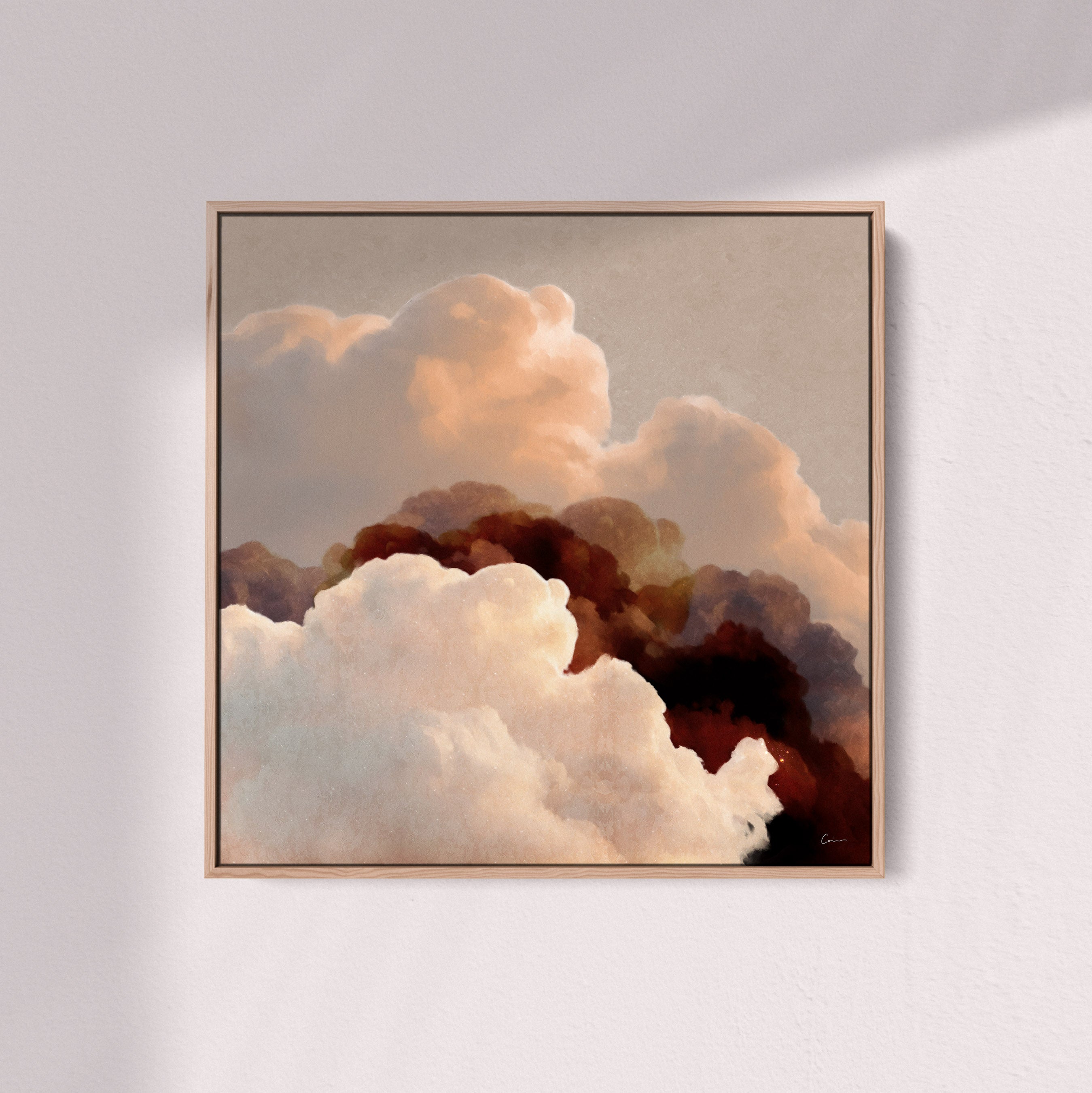 "Vela Terra" - Cloud Painting (No. 7) - Square