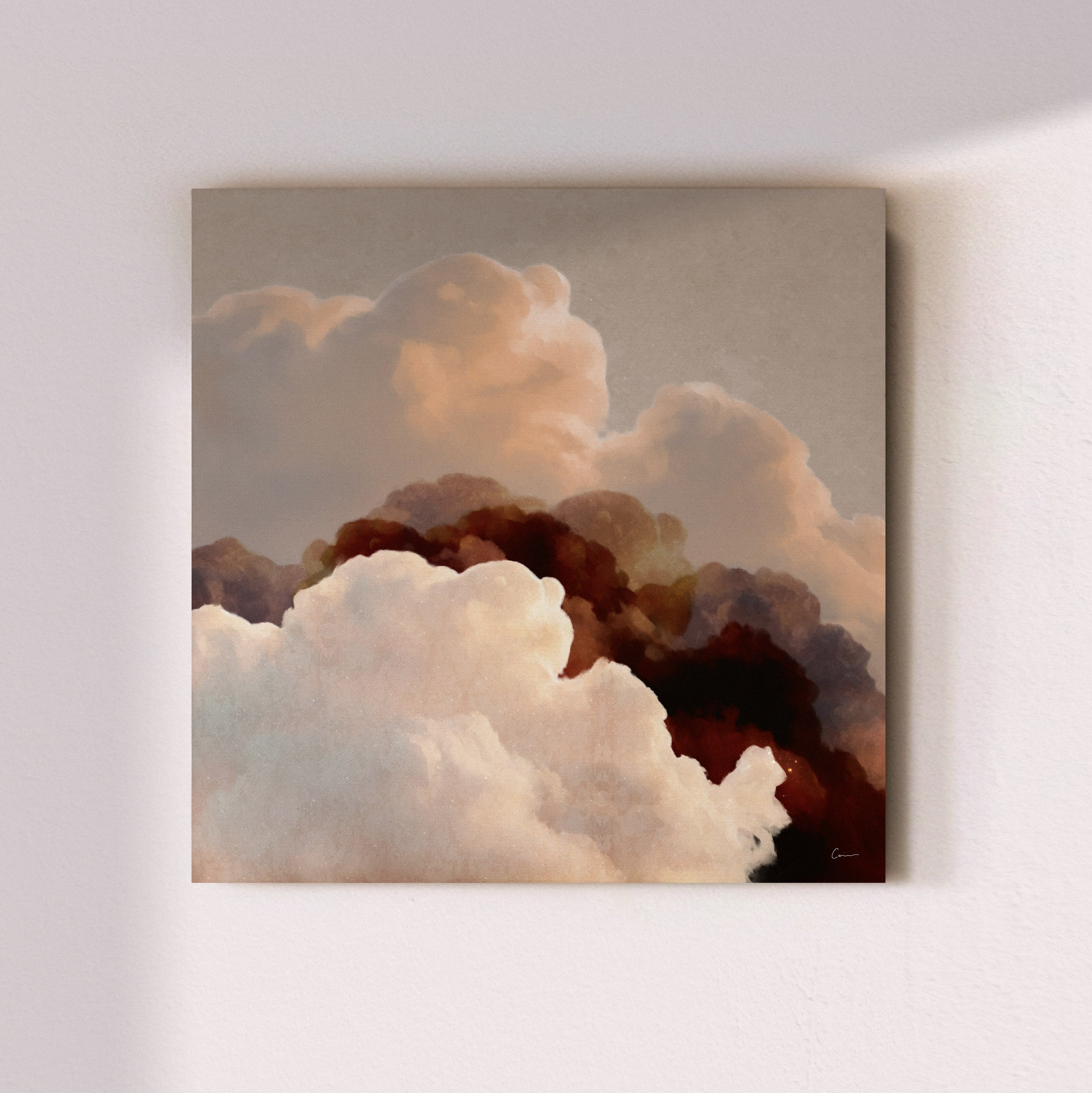 "Vela Terra" - Cloud Painting (No. 7) - Square
