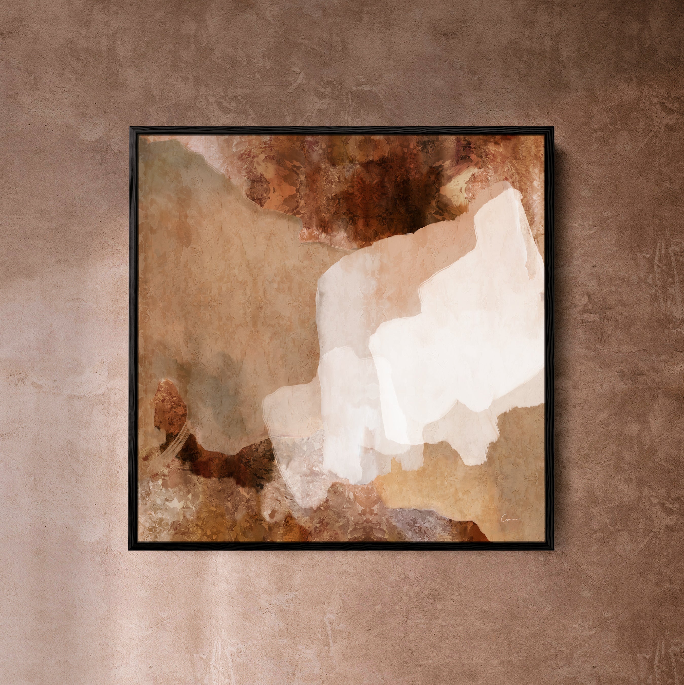 "Bay of Fires I" on Canvas - Square (Earth No. 5)