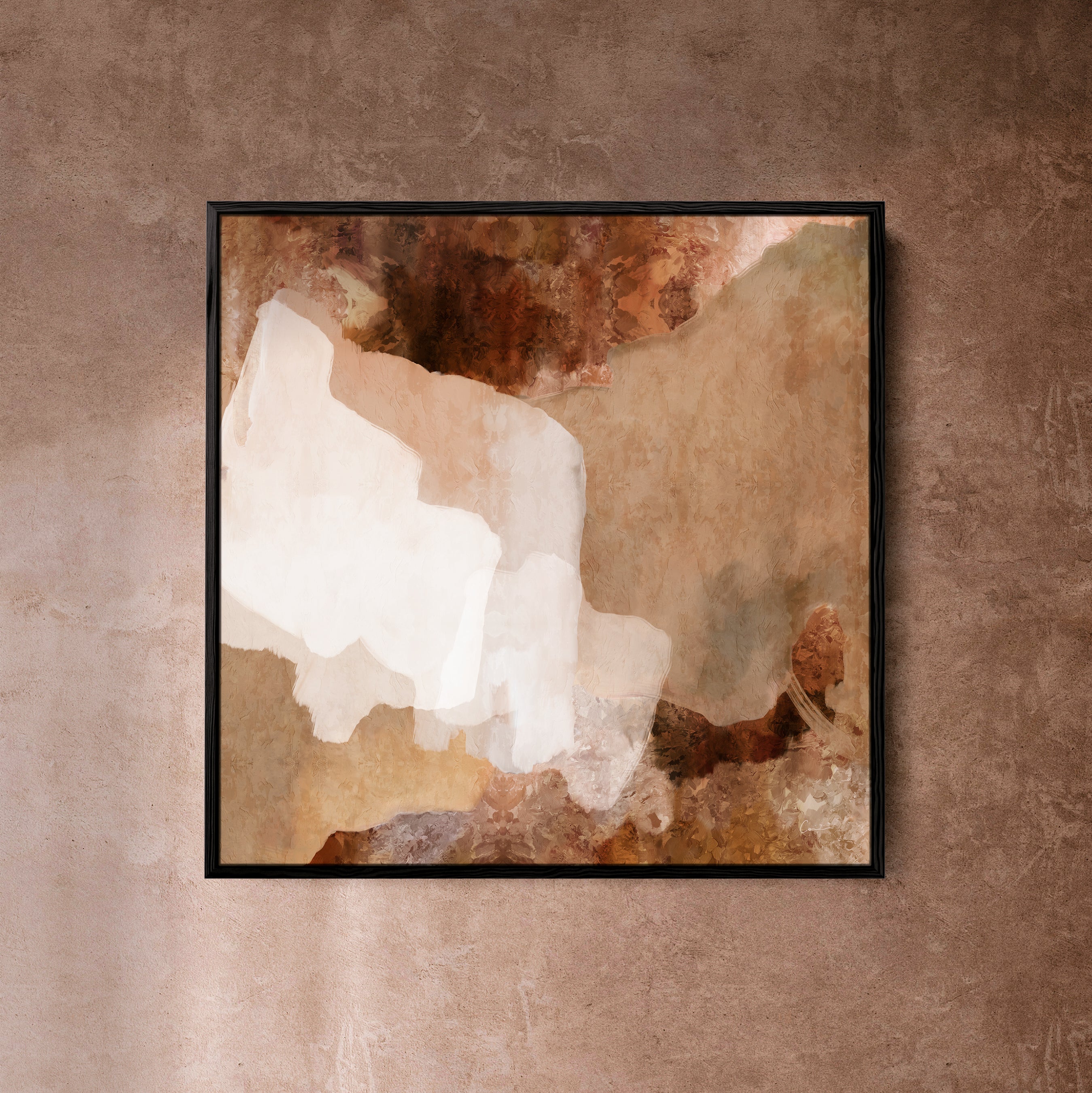 "Bay of Fires I" on Canvas - Square (Earth No. 6)