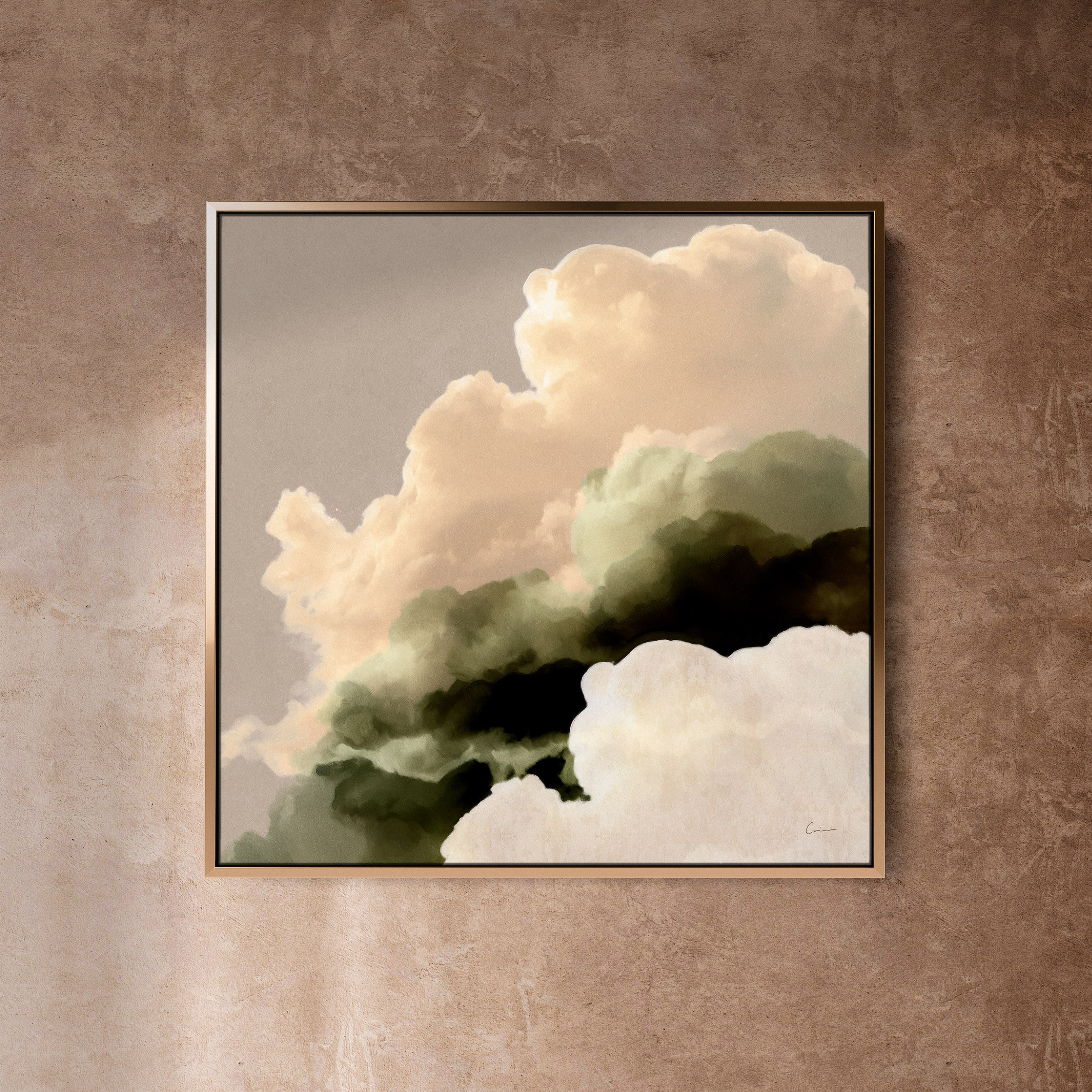 "Isola Verde" - Cloud Painting (No. 8) - Square