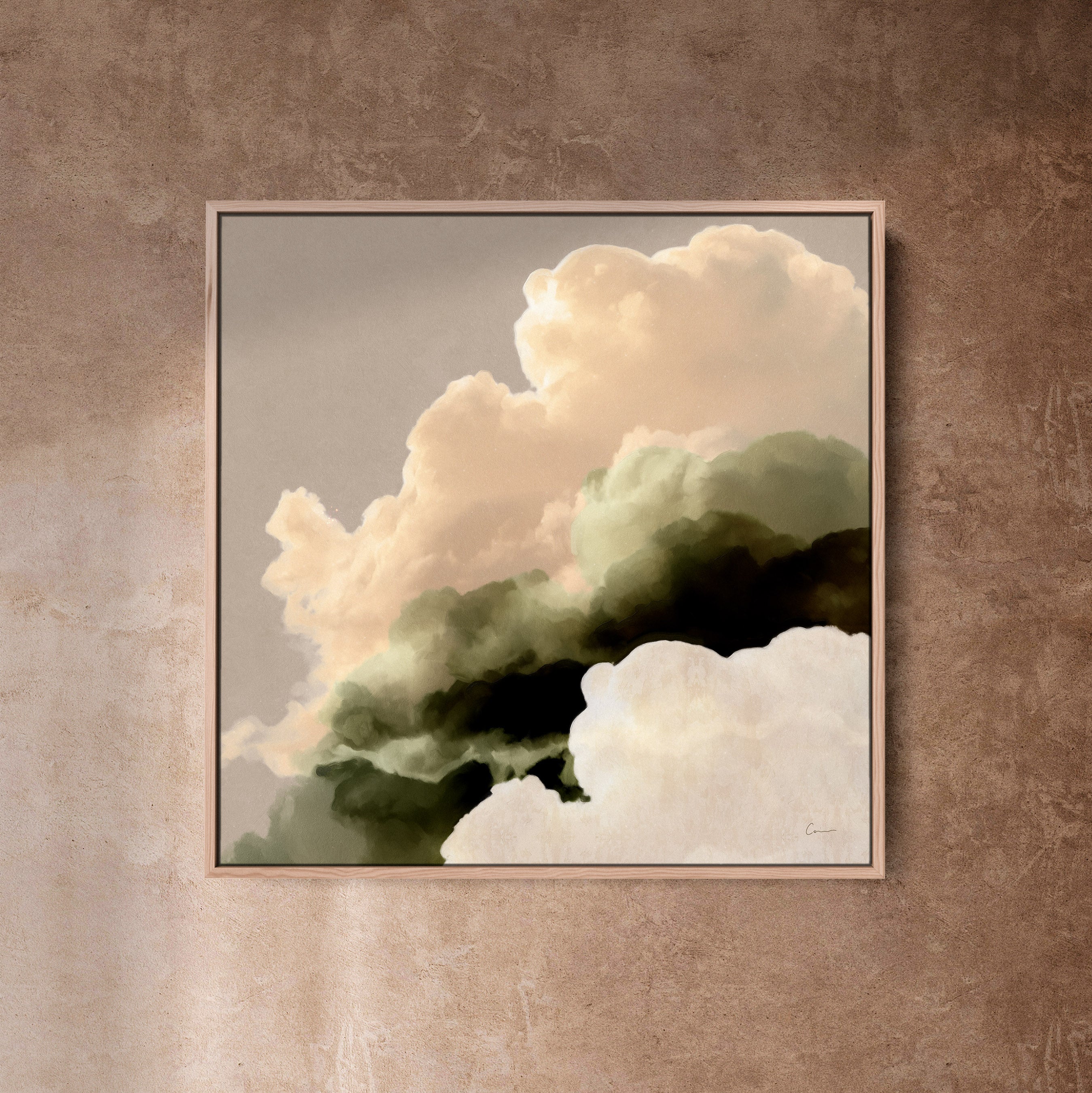 "Isola Verde" - Cloud Painting (No. 8) - Square