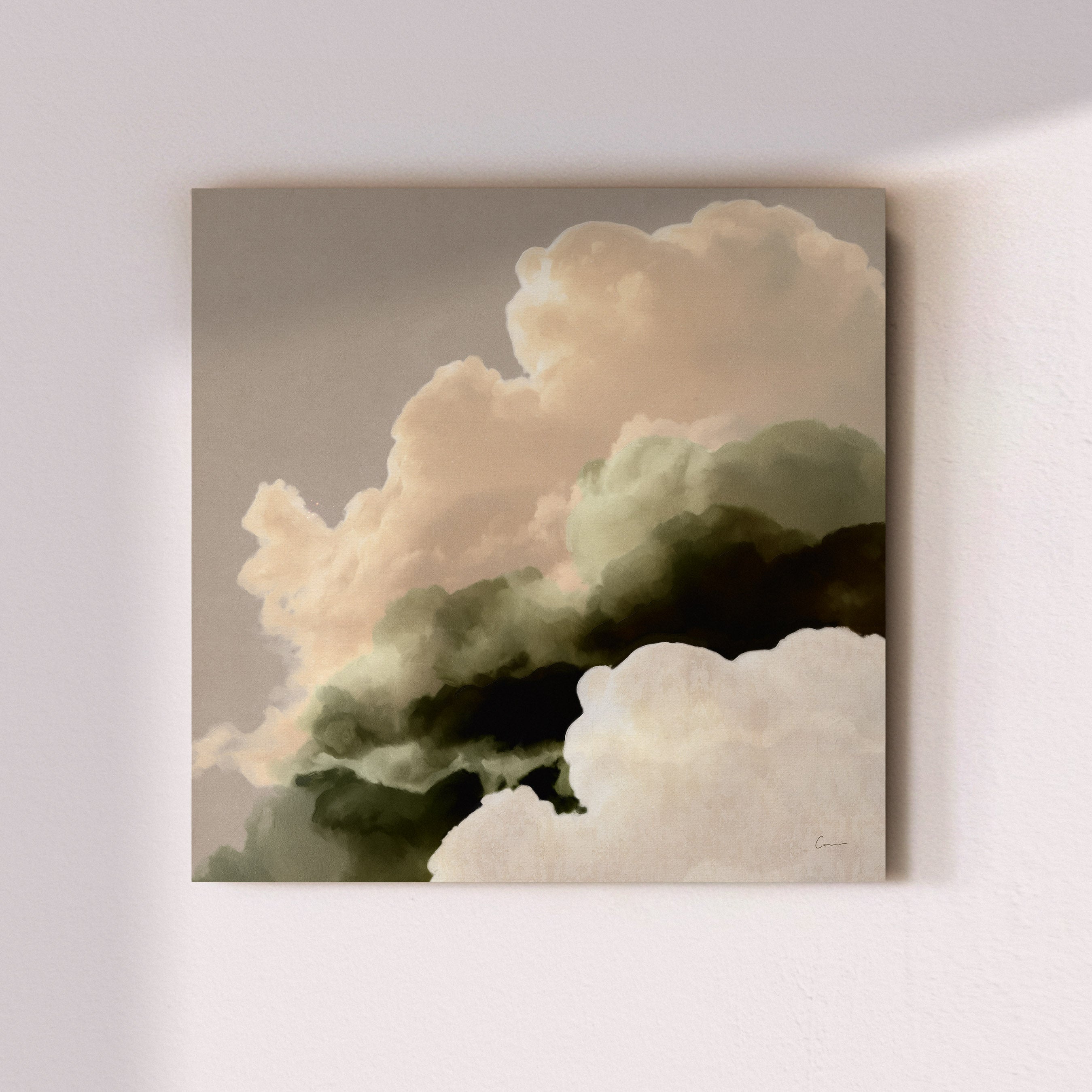 "Isola Verde" - Cloud Painting (No. 8) - Square