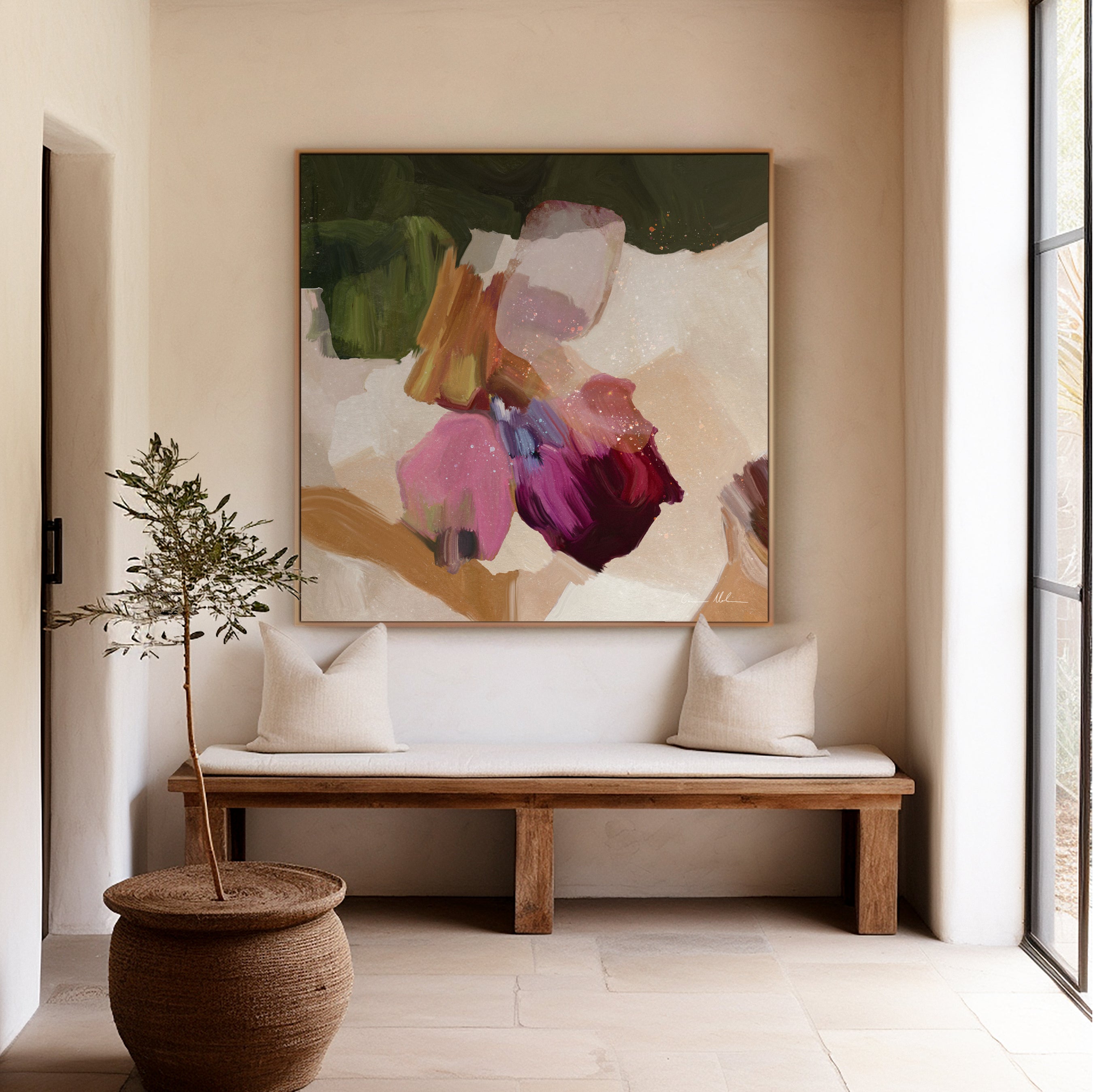 "Apostle Bay No. 2 VII" on Canvas - Square