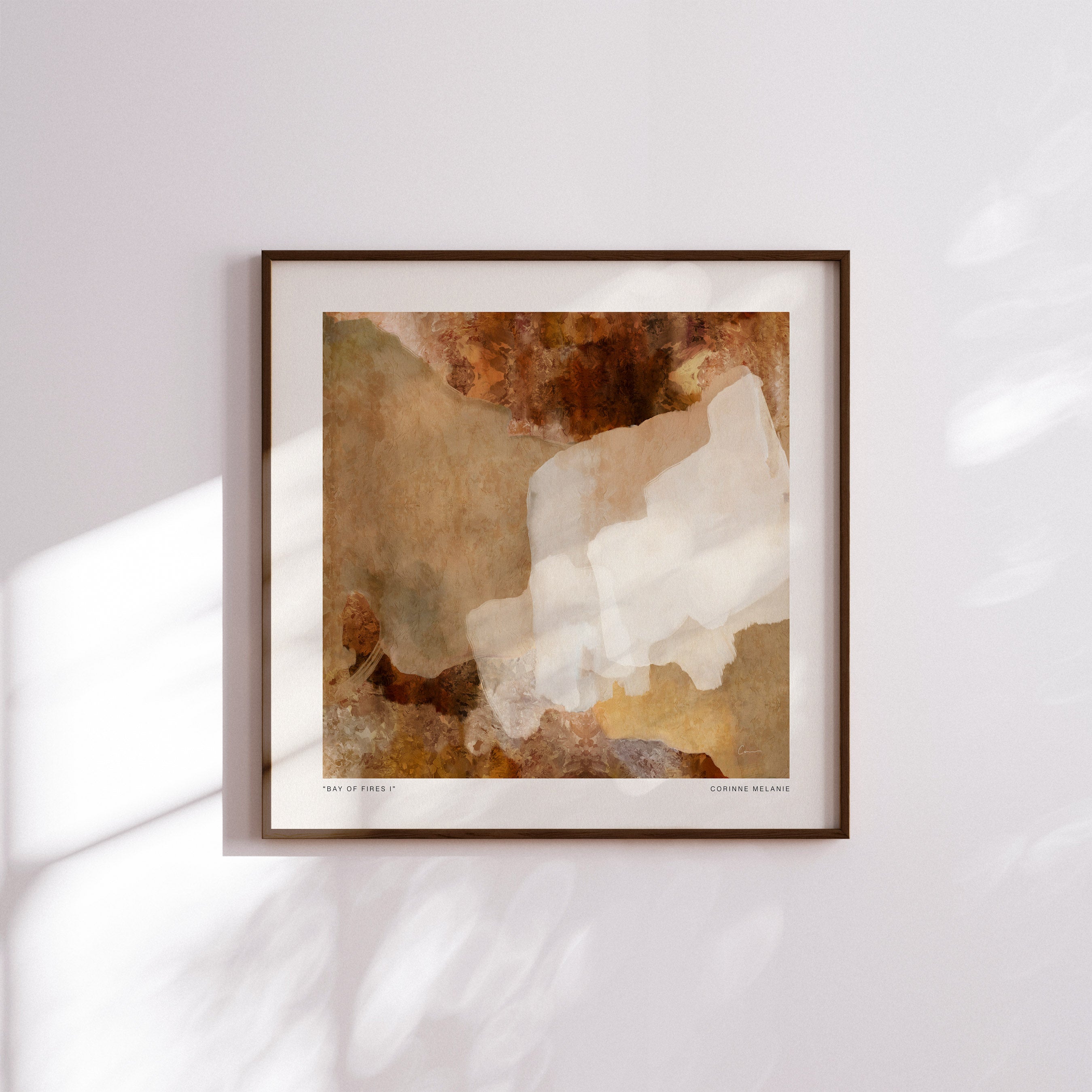 "Bay of Fires I" Framed Paper Print - With Gallery Text