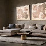 "Desert Sun Bloom" Set of 2 on Canvas