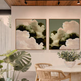 "Hyades" & Square I & II on Canvas - Set of 2