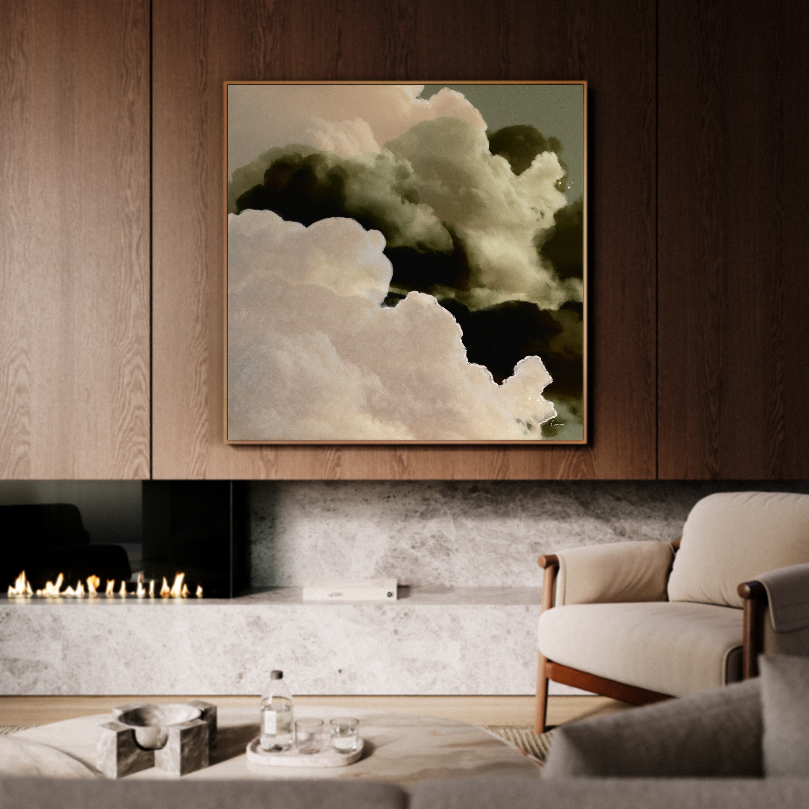 "Hyades" Cloud Painting - Square