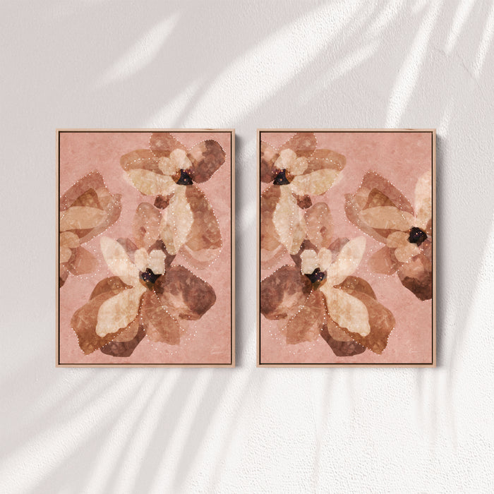 "La Palma" Portrait I & II Set of 2 on Canvas