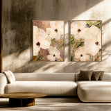 "Magnetic Island I & II" (Earth No. 25 & 30) Portrait Set of 2 on Canvas