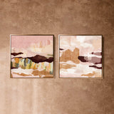 "Main Beach" & "Miami" on Canvas - Set of 2 Square