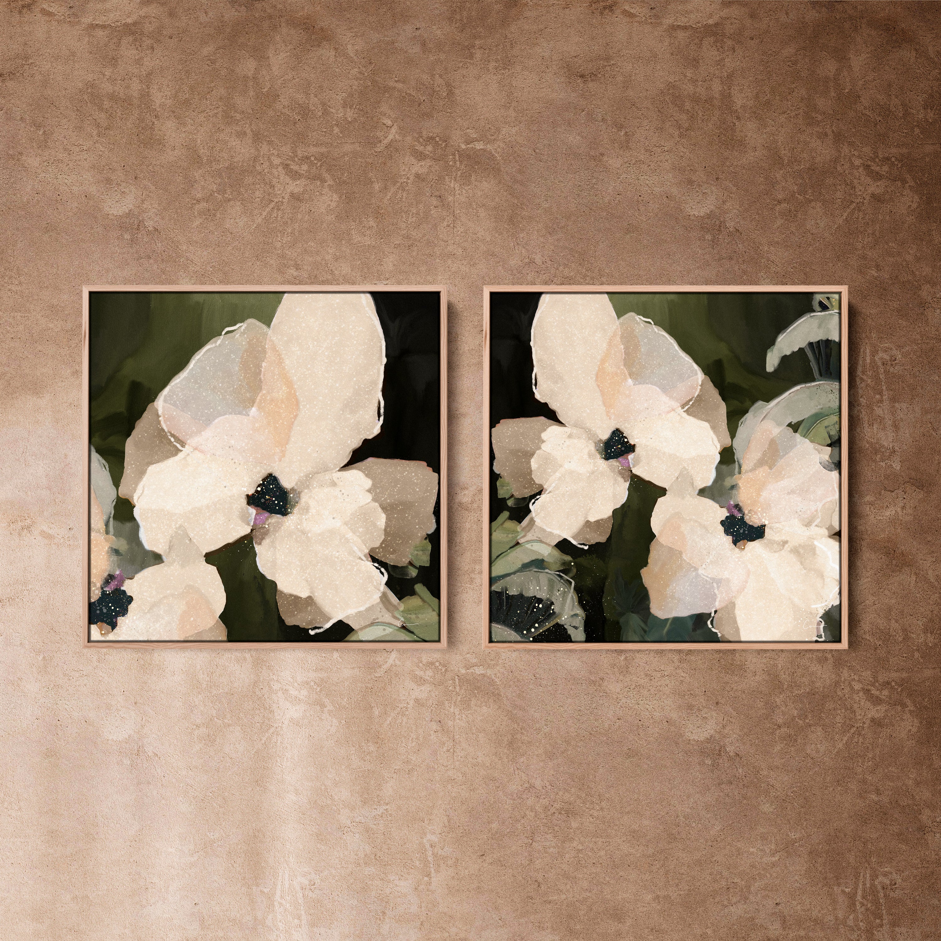 "Monteverde" Square I & II Set of 2 on Canvas