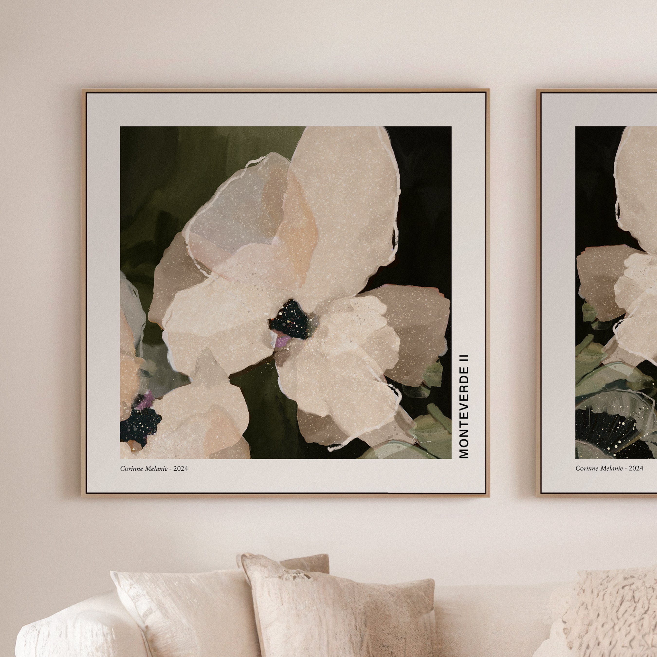"Monteverde" & "Monteverde II" Gallery Collectible Square Set of 2 on Canvas