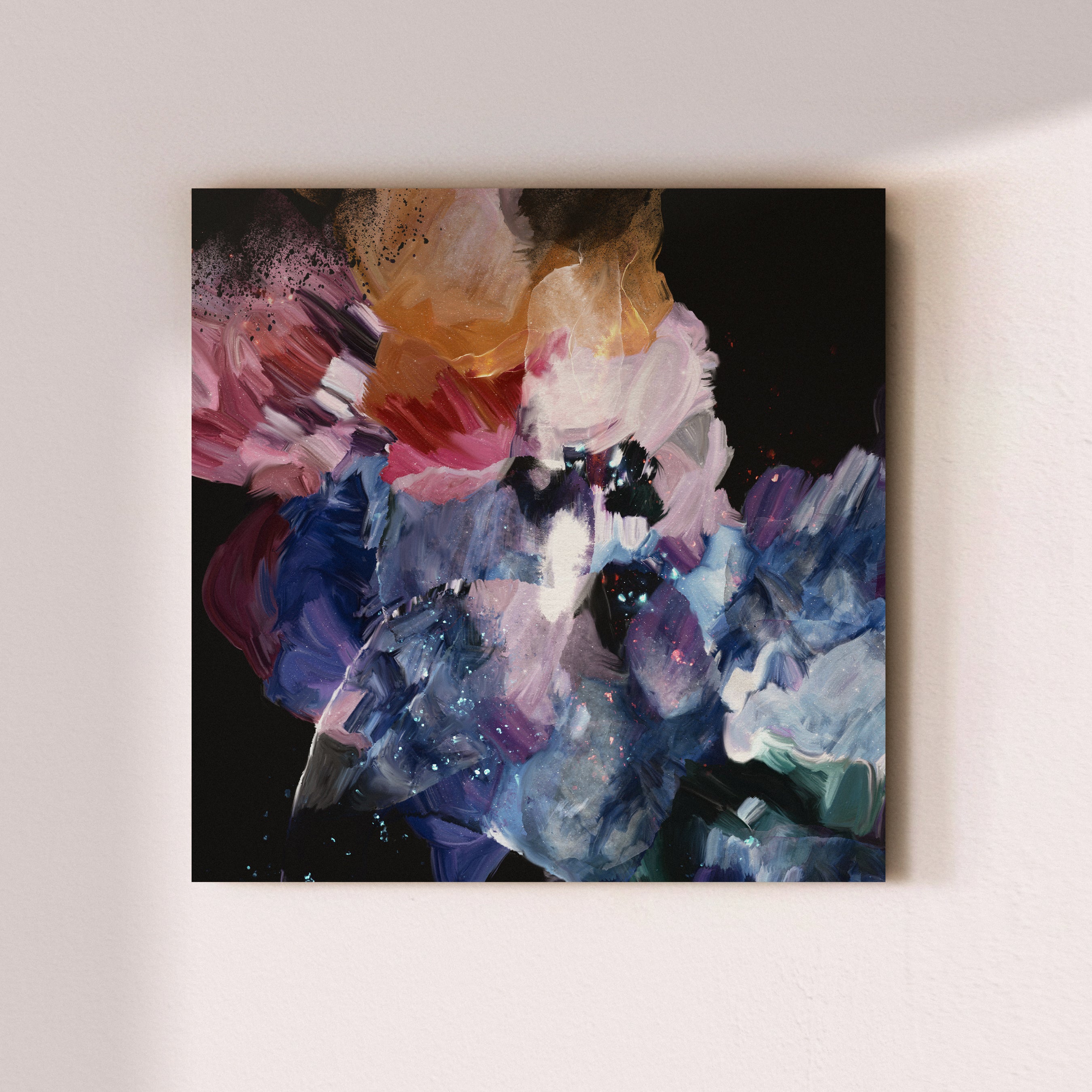 "Nightflower I & VI" Set of 2 on Canvas