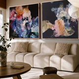 "Nightflower I & VI" Set of 2 on Canvas