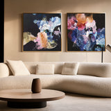 "Nightflower I & VI" Set of 2 on Canvas