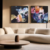 "Nightflower I & VI" Set of 2 on Canvas