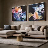 "Nightflower I & VI" Set of 2 on Canvas