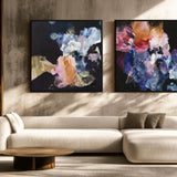 "Nightflower I & VI" Set of 2 on Canvas