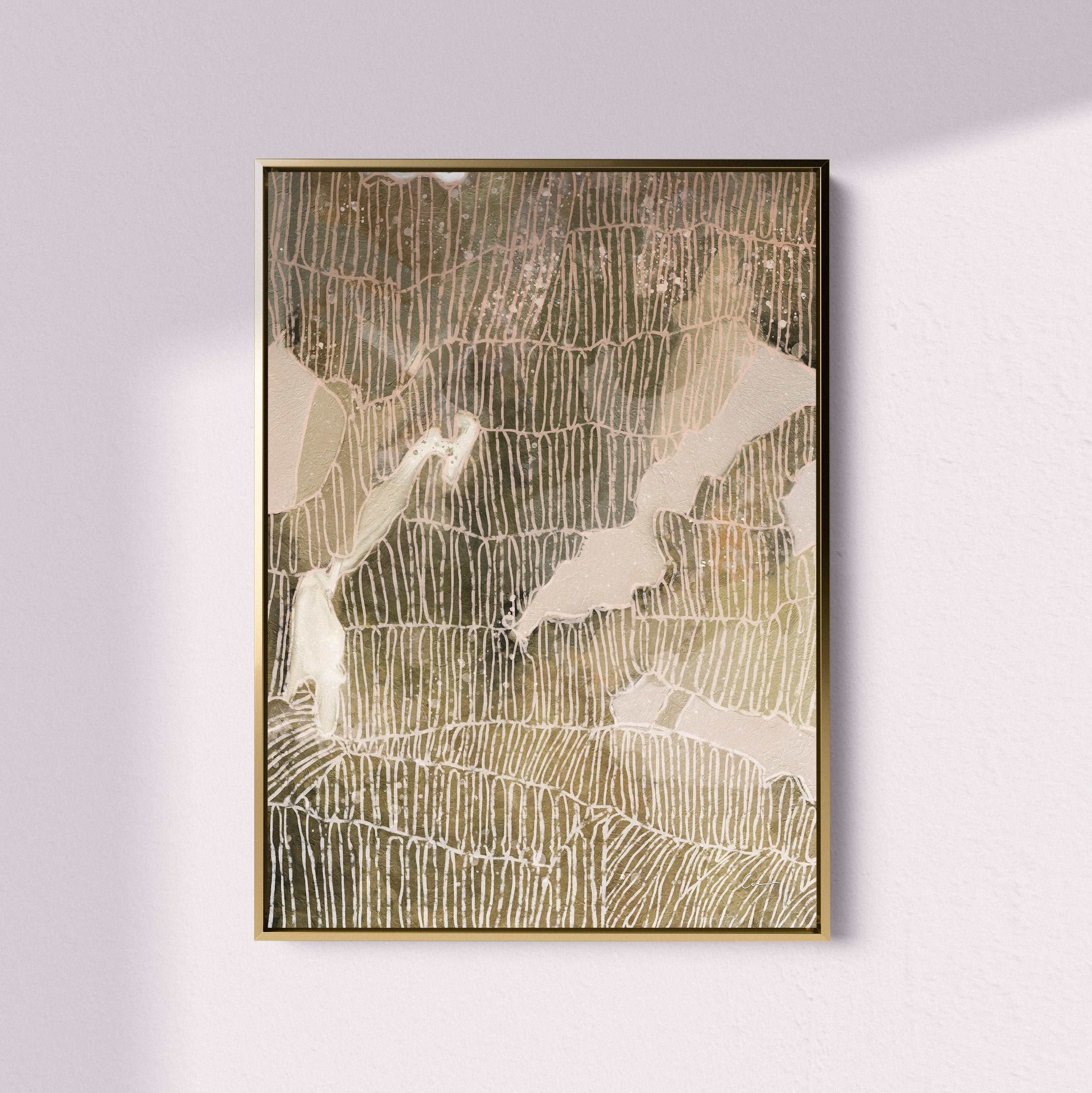 "Paros Fields" Portrait I & II - Set of 2 on Canvas