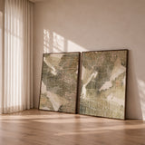 "Paros Fields" Portrait I & II - Set of 2 on Canvas
