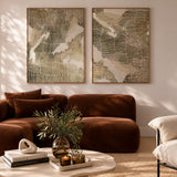 "Paros Fields" Portrait I & II - Set of 2 on Canvas